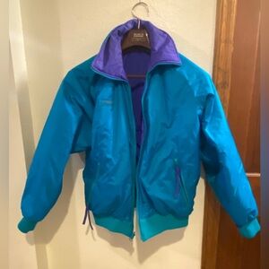 Vintage Columbia Ski Jacket Turquoise/purple | Reversible | 90’s
